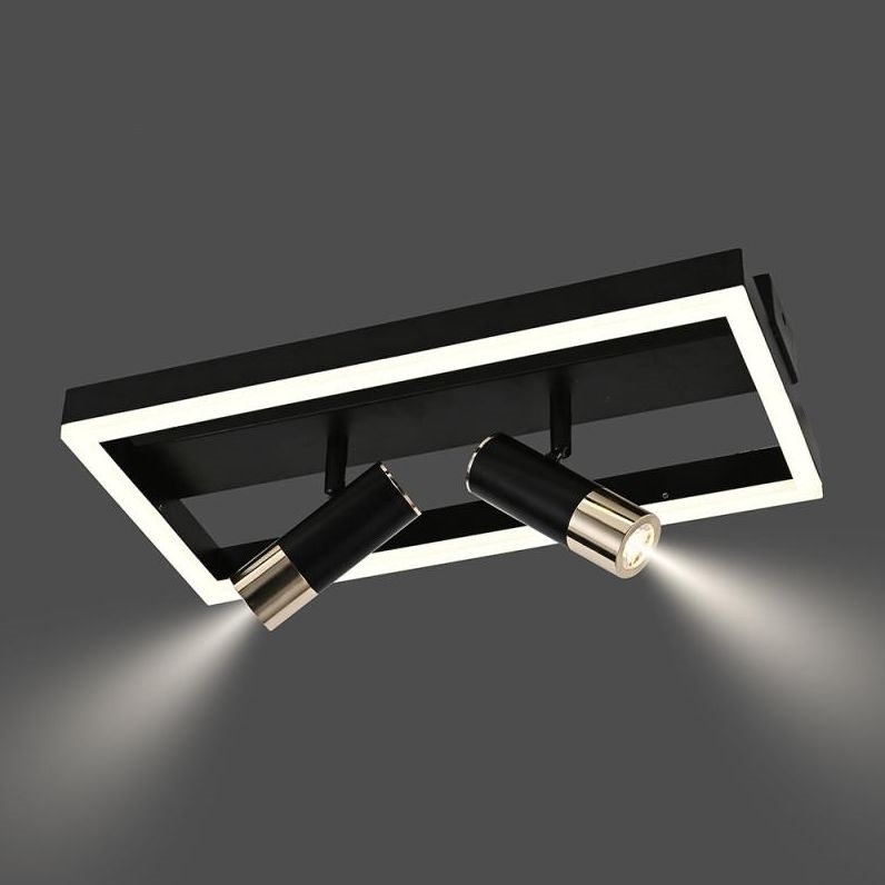 Dimbare LED Plafondlamp LED/50W/230V 3000-6500K zwart + afstandsbediening