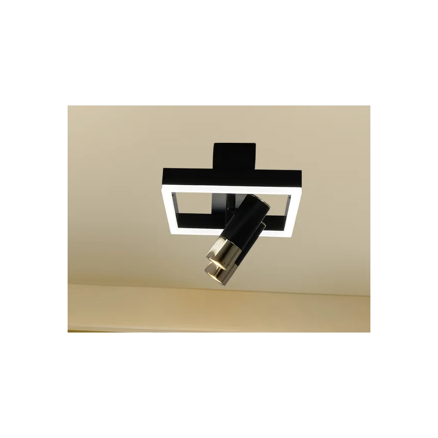 Dimbare LED Plafondlamp LED/50W/230V 3000-6500K zwart + afstandsbediening