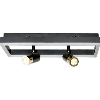 Dimbare LED Plafondlamp LED/50W/230V 3000-6500K zwart + afstandsbediening
