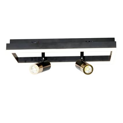 Dimbare LED Plafondlamp LED/50W/230V 3000-6500K zwart + afstandsbediening