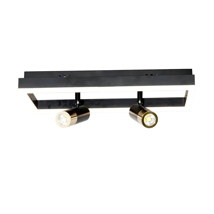 Dimbare LED Plafondlamp LED/50W/230V 3000-6500K zwart + afstandsbediening
