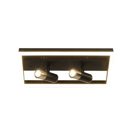 Dimbare LED Plafondlamp LED/50W/230V 3000-6500K zwart + afstandsbediening