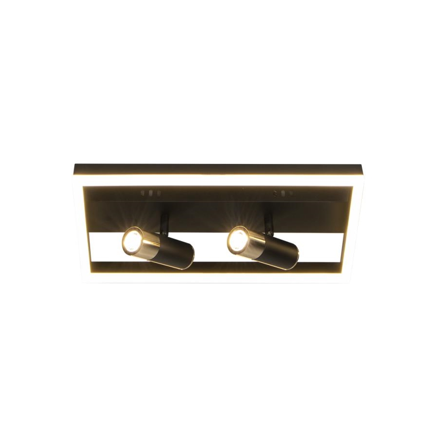 Dimbare LED Plafondlamp LED/50W/230V 3000-6500K zwart + afstandsbediening