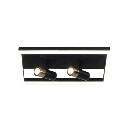 Dimbare LED Plafondlamp LED/50W/230V 3000-6500K zwart + afstandsbediening