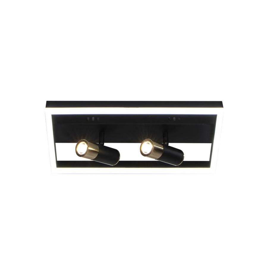 Dimbare LED Plafondlamp LED/50W/230V 3000-6500K zwart + afstandsbediening