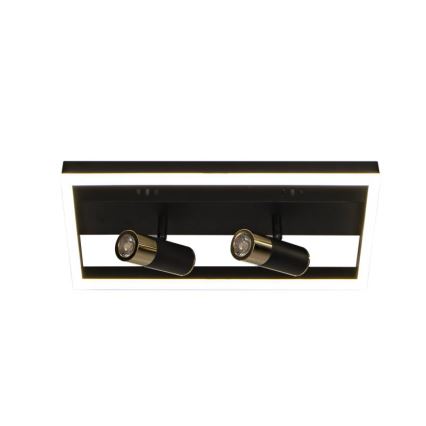 Dimbare LED Plafondlamp LED/50W/230V 3000-6500K zwart + afstandsbediening