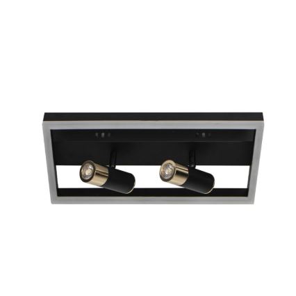 Dimbare LED Plafondlamp LED/50W/230V 3000-6500K zwart + afstandsbediening