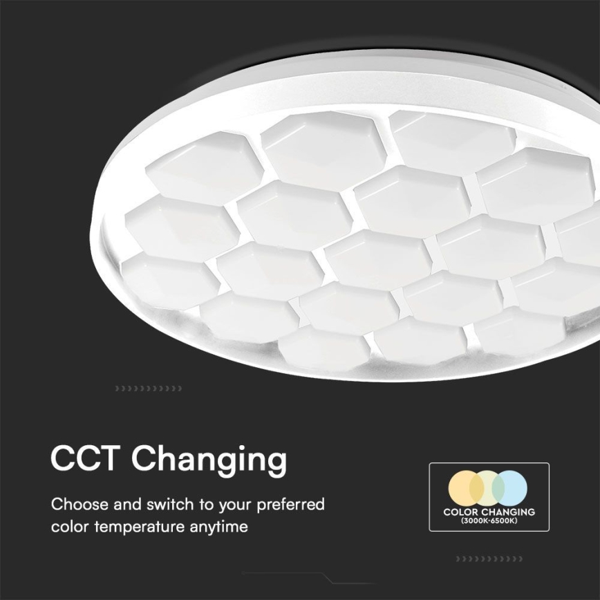 Dimbare LED Plafondlamp LED/60W/230V 3000/4000/6500K + afstandsbediening