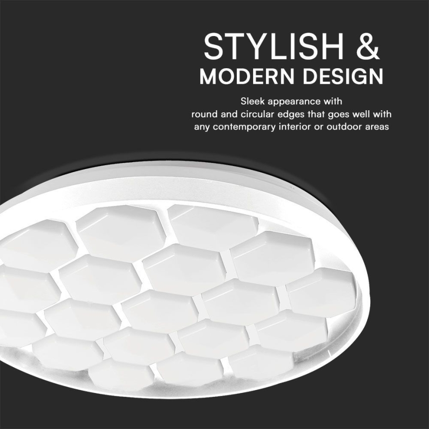 Dimbare LED Plafondlamp LED/60W/230V 3000/4000/6500K + afstandsbediening