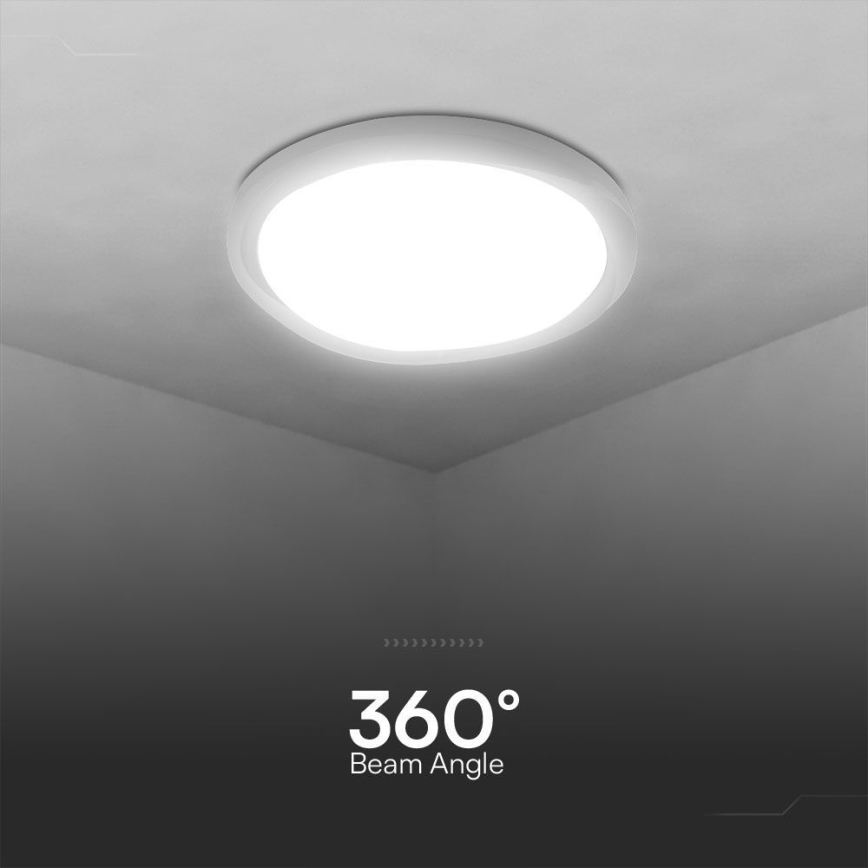 Dimbare LED plafondlamp LED/60W/230V 3000-6500K 49,2 cm wit + afstandsbediening