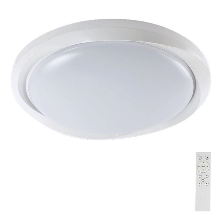 Dimbare LED plafondlamp LED/60W/230V 3000-6500K 49,2 cm wit + afstandsbediening