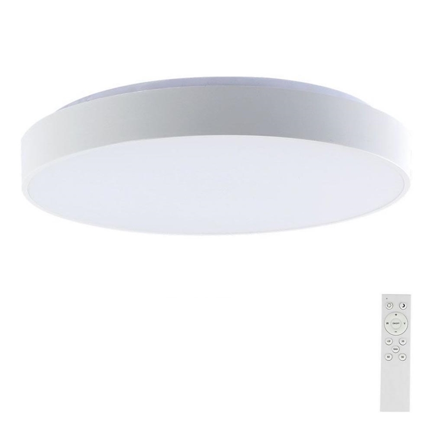 Dimbare LED plafondlamp LED/60W/230V 3000-6500K 49,5 cm wit + afstandsbediening