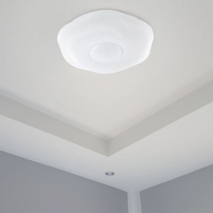 Dimbare LED plafondlamp LED/60W/230V 3000-6500K 50 cm wit + afstandsbediening