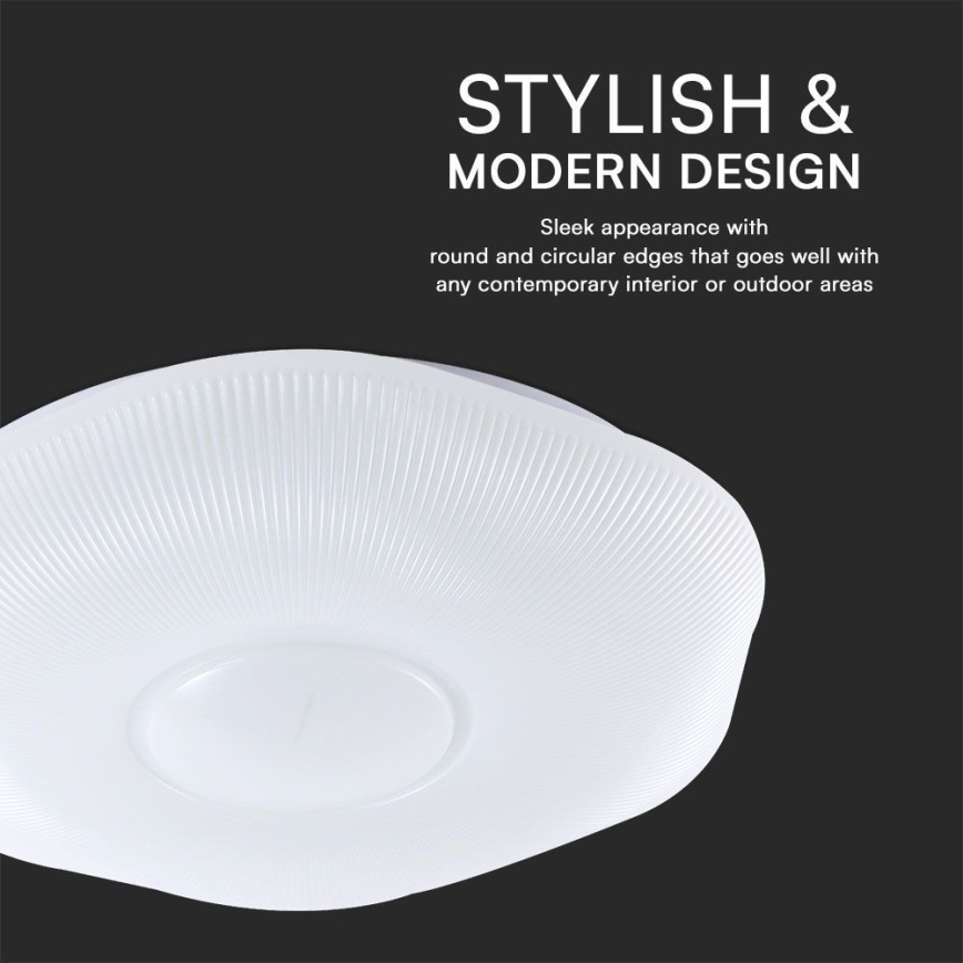 Dimbare LED plafondlamp LED/60W/230V 3000-6500K 50 cm wit + afstandsbediening