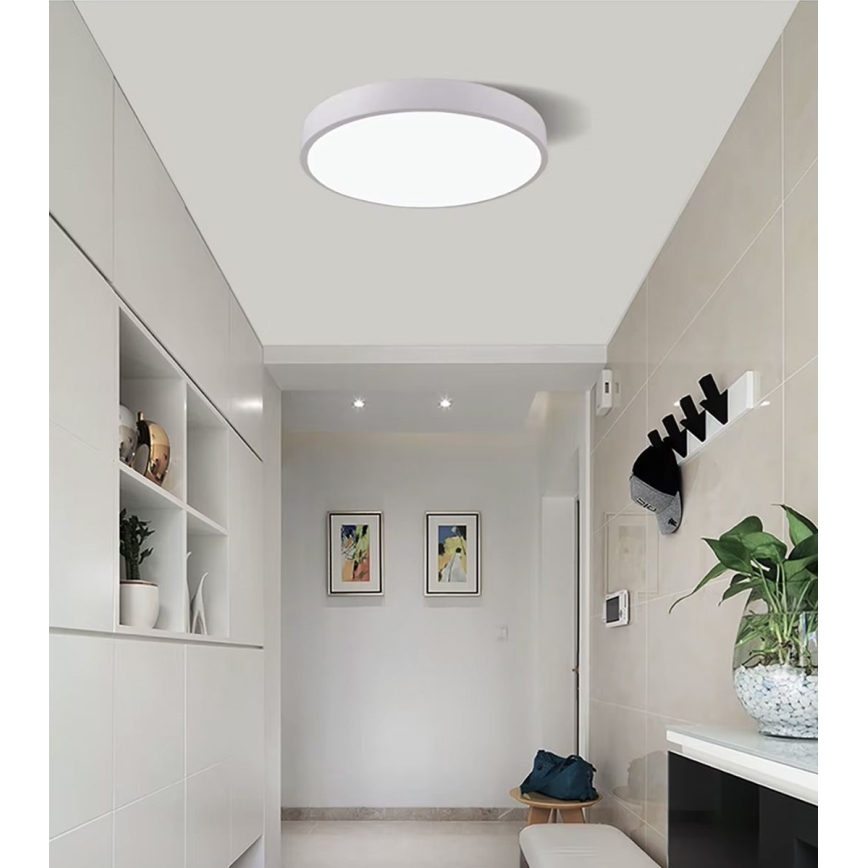 Dimbare LED Plafondlamp LED/60W/230V 3000-6500K diameter 60 cm wit + afstandsbediening
