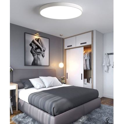 Dimbare LED Plafondlamp LED/60W/230V 3000-6500K diameter 60 cm wit + afstandsbediening
