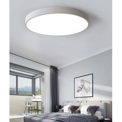 Dimbare LED Plafondlamp LED/60W/230V 3000-6500K diameter 60 cm wit + afstandsbediening