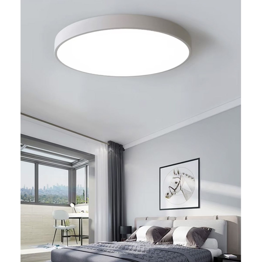 Dimbare LED Plafondlamp LED/60W/230V 3000-6500K diameter 60 cm wit + afstandsbediening