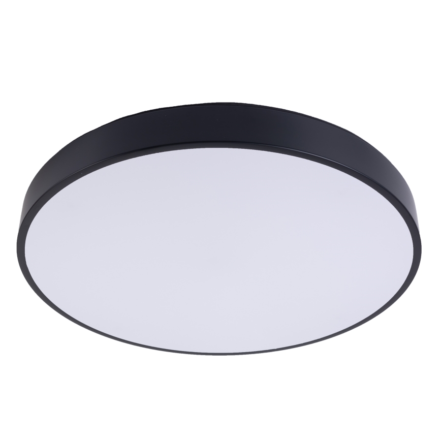 Dimbare LED Plafondlamp LED/60W/230V 3000-6500K diameter 60 cm zwart + afstandsbediening