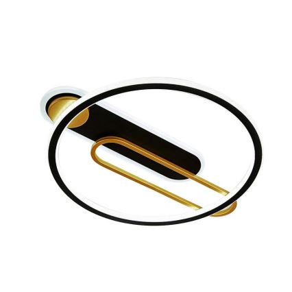 Dimbare LED Plafondlamp LED/60W/230V 3000-6500K zwart + afstandsbediening