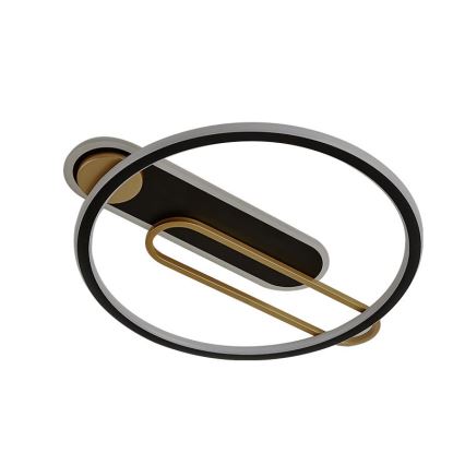 Dimbare LED Plafondlamp LED/60W/230V 3000-6500K zwart + afstandsbediening