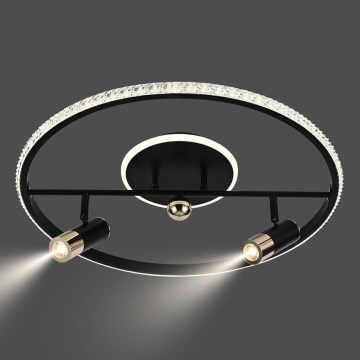Dimbare LED Plafondlamp LED/60W/230V 3000-6500K zwart + afstandsbediening