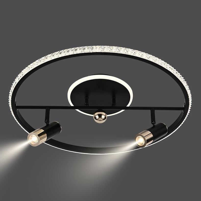 Dimbare LED Plafondlamp LED/60W/230V 3000-6500K zwart + afstandsbediening