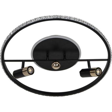 Dimbare LED Plafondlamp LED/60W/230V 3000-6500K zwart + afstandsbediening