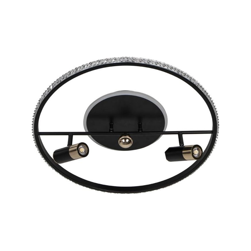Dimbare LED Plafondlamp LED/60W/230V 3000-6500K zwart + afstandsbediening