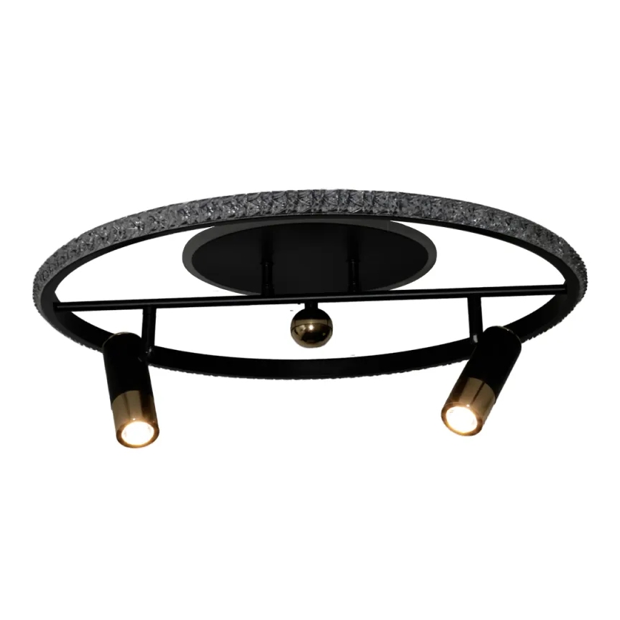 Dimbare LED Plafondlamp LED/60W/230V 3000-6500K zwart + afstandsbediening