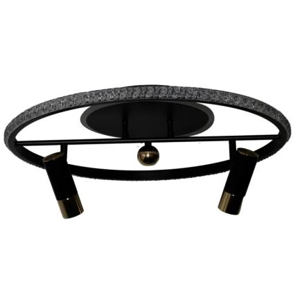 Dimbare LED Plafondlamp LED/60W/230V 3000-6500K zwart + afstandsbediening