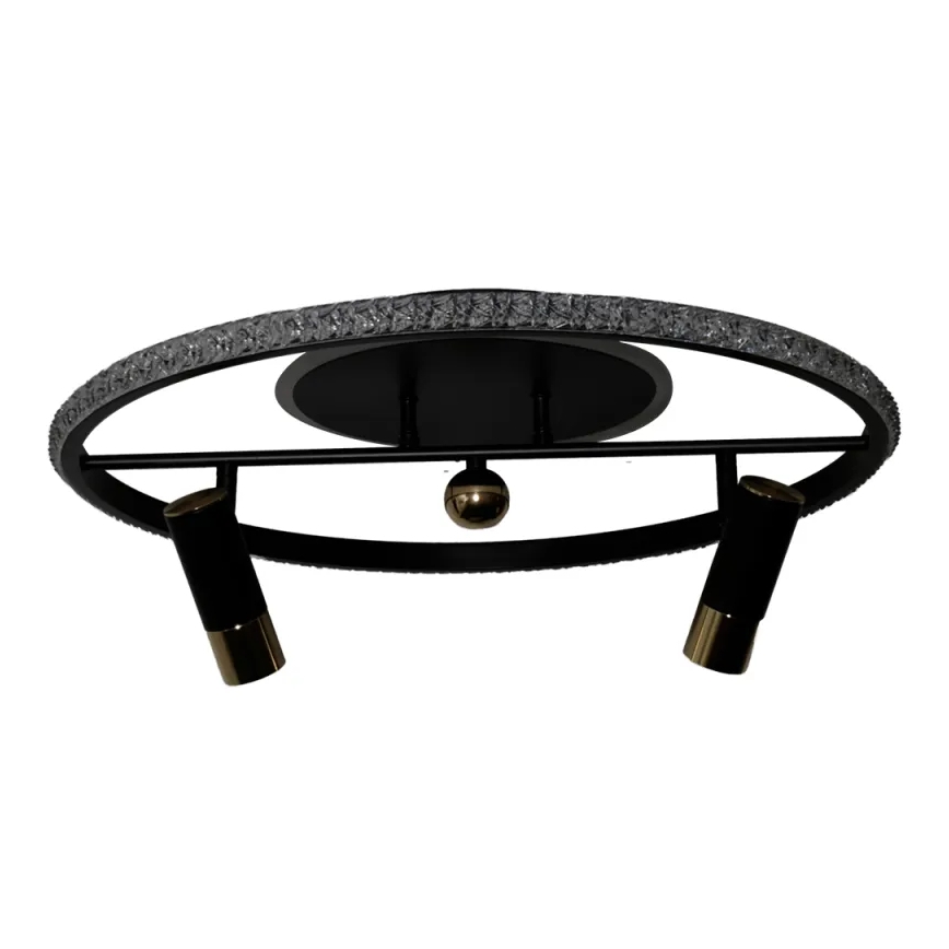 Dimbare LED Plafondlamp LED/60W/230V 3000-6500K zwart + afstandsbediening
