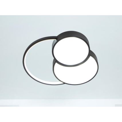 Dimbare LED plafondlamp LED/60W/230V 3000-6500K zwart + afstandsbediening