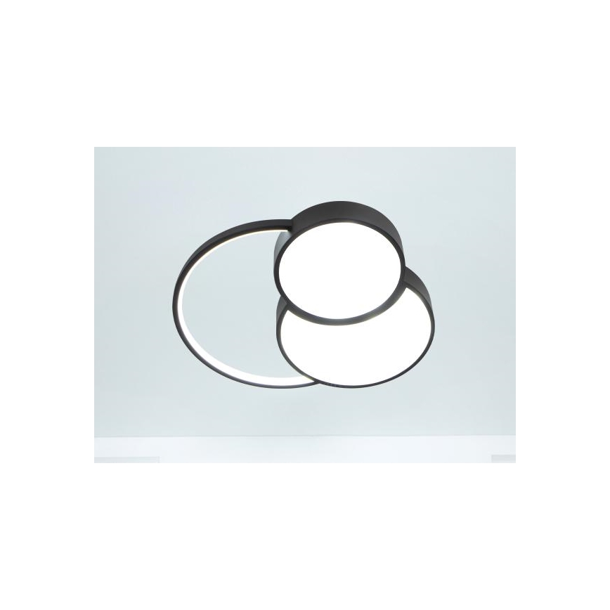 Dimbare LED plafondlamp LED/60W/230V 3000-6500K zwart + afstandsbediening