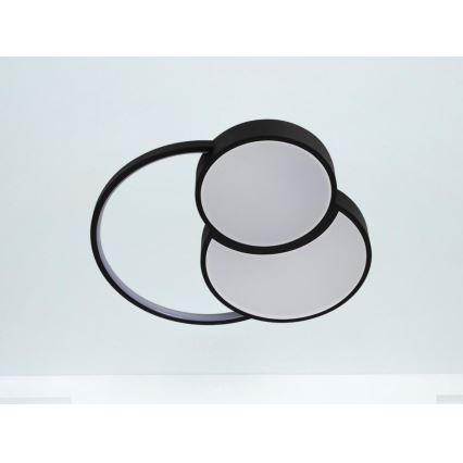 Dimbare LED plafondlamp LED/60W/230V 3000-6500K zwart + afstandsbediening