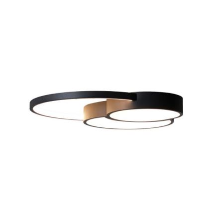 Dimbare LED plafondlamp LED/60W/230V 3000-6500K zwart + afstandsbediening