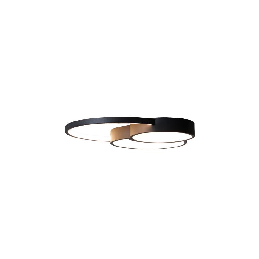 Dimbare LED plafondlamp LED/60W/230V 3000-6500K zwart + afstandsbediening