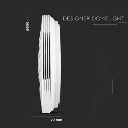 Dimbare LED Plafondlamp LED/60W/230V 3000K/4000K/6500K + afstandsbediening