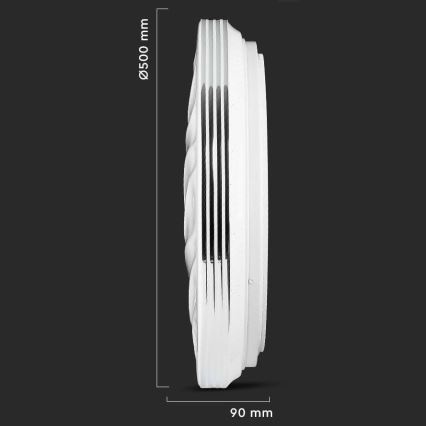 Dimbare LED Plafondlamp LED/60W/230V 3000K/4000K/6500K + afstandsbediening