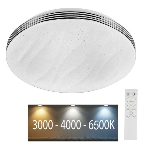 Dimbare LED Plafondlamp LED/60W/230V 3000K/4000K/6500K + afstandsbediening