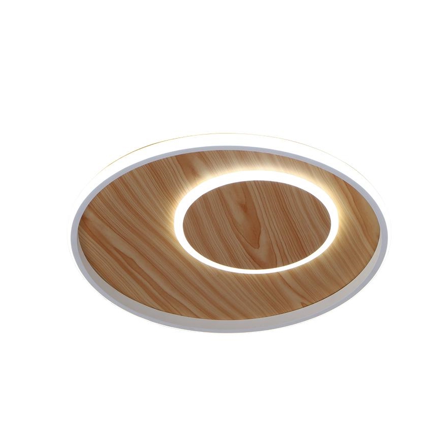 Dimbare LED Plafondlamp LED/65W/230V 3000-6500K bruin + afstandsbediening