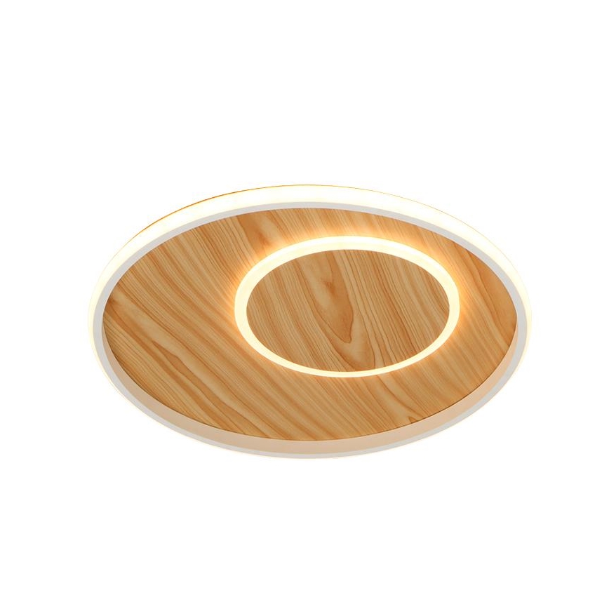 Dimbare LED Plafondlamp LED/65W/230V 3000-6500K bruin + afstandsbediening