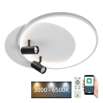 Dimbare LED Plafondlamp LED/65W/230V 3000-6500K wit + afstandsbediening