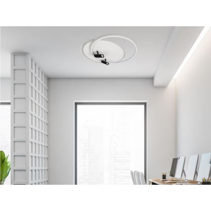 Dimbare LED Plafondlamp LED/65W/230V 3000-6500K wit + afstandsbediening