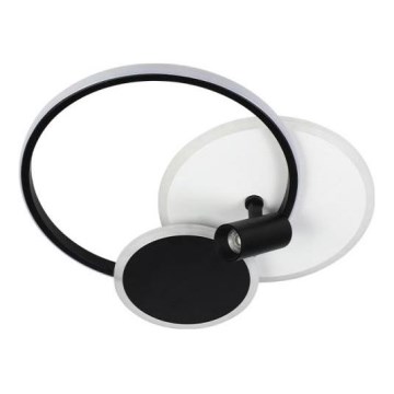 Dimbare LED Plafondlamp LED/65W/230V 3000-6500K wit/zwart + afstandsbediening