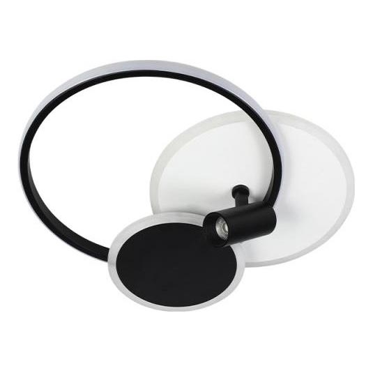 Dimbare LED Plafondlamp LED/65W/230V 3000-6500K wit/zwart + afstandsbediening