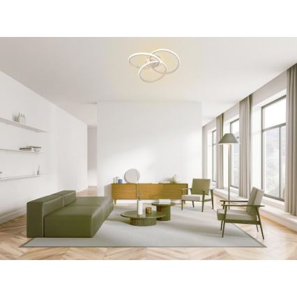 Dimbare LED Plafondlamp LED/70W/230V 3000-6500K wit + afstandsbediening
