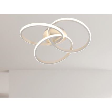 Dimbare LED Plafondlamp LED/70W/230V 3000-6500K wit + afstandsbediening