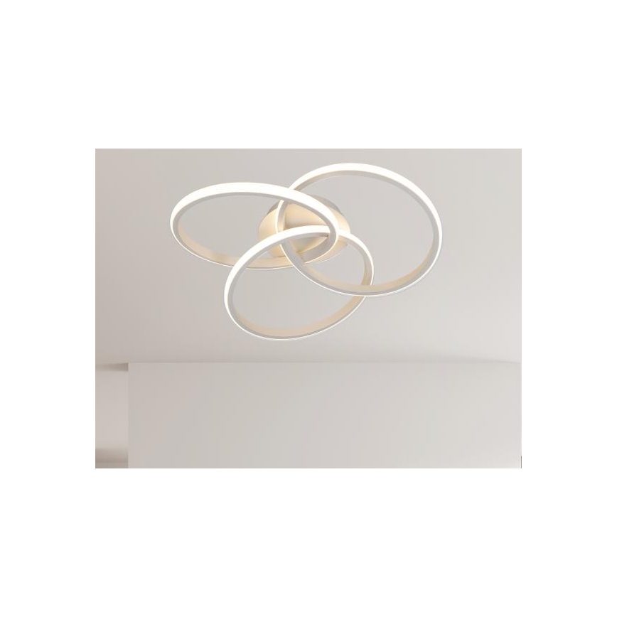 Dimbare LED Plafondlamp LED/70W/230V 3000-6500K wit + afstandsbediening