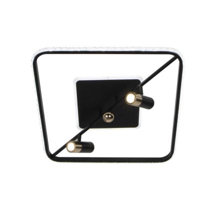 Dimbare LED plafondlamp LED/70W/230V 3000-6500K zwart + afstandsbediening